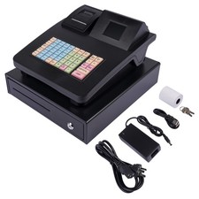 Brand New Electronic Cash Register Cash Register Shop Simple Till System Black