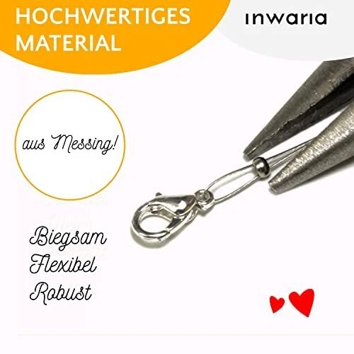 INWARIA Quetschperlen Ø 2/2,5/3/4 mm Messing 50/100/500 Perlen Metallperlen S39 - Bild 3 von 4