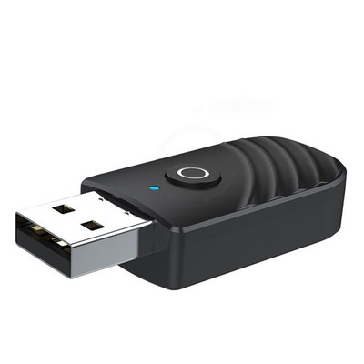 Wireless USB Bluetooth 5.0 Audio Transmitter Receiver AUX Adapter For PC TV Car