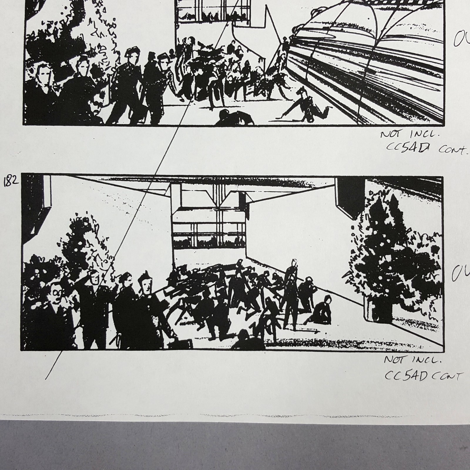 Image 14 of The Fifth Element - Production Used Storyboard, Cab Chase 180-182 , COA