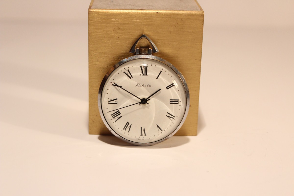 VINTAGE NICE CLASSIC MEN'S OPEN FACE MECHANICAL POCKET WATCH