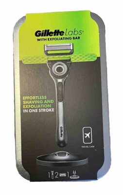 Gillette Labs Rasierer mit Peelingstab & Reiseetui Neu in OVP kostenloser Versand im Vereinigten Königreich