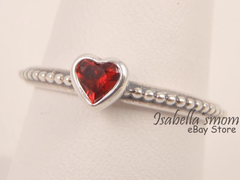 Pandora red sales heart ring