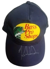 Bass Pro Shops Hat Blue Trucker Golf Fishing Snapback Signature Kevin VanDam