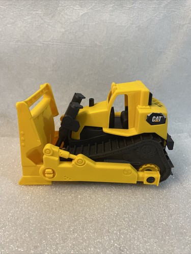 Cat Plastic Yellow Black Construction Vehicle Bulldozer Tractor