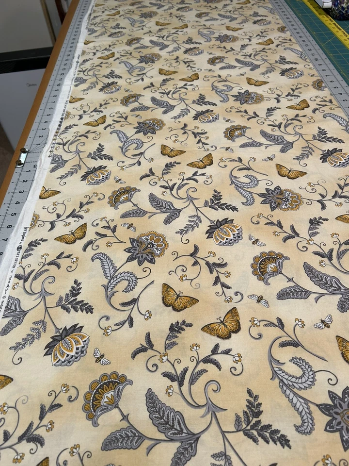 Abeja inspirada en la cepa Deb para tela de flores amarillas Moda POR acolchado costura Foto 3 de 4