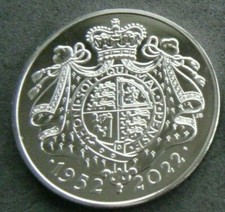 2022 BU £5 Coin - Platinum Jubilee of HRH The Queen Brilliant Uncirculated  