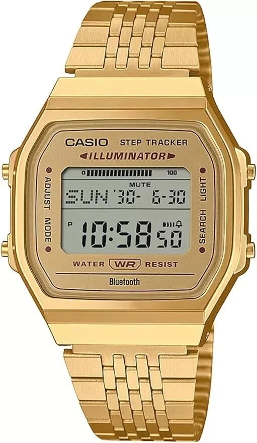 CASIO Collection STANDARD ABL-100WEG-9A ABL-100 Bluetooth Quartz Digital Gold