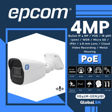 Epcom 4mp Bullet Ip 2.8mm Lens 30m Ir Built-in Mic Xb42m-gen3(b)