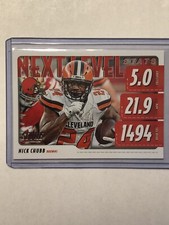 2020 Score Nick Chubb Next Level Stats Insert Football Card #NLS-NC Browns