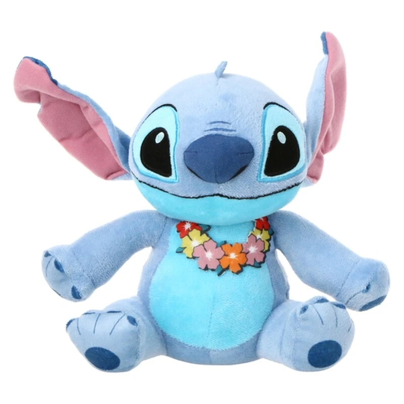 Disney Plush 7.5Summer Hawaiian Lei Stitch Stuffed Animal