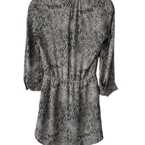 NWOT Aritzia Babaton 100% Silk Bennett Snakeskin Print Dress Women's size XXS - Picture 3 of 6