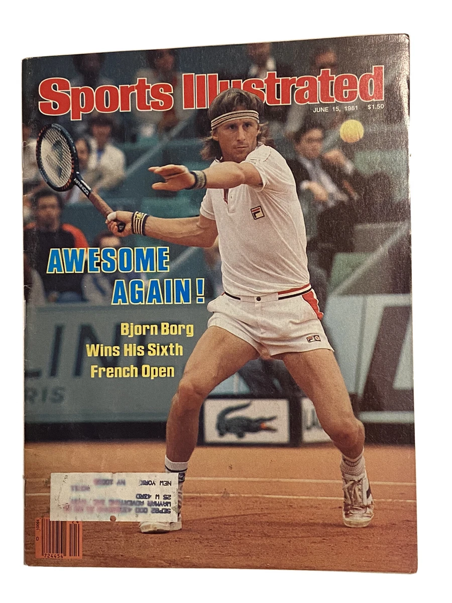 Très belle photographie de presse. Le suedois Bjorn Borg, champion du monde de Tennis, a reçu