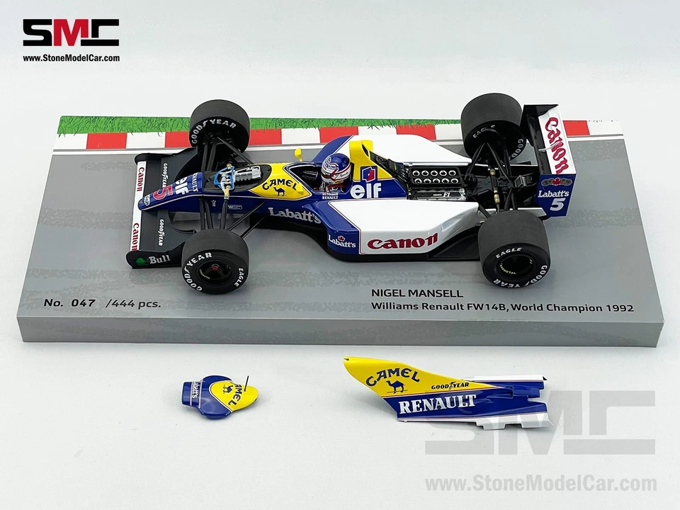 Williams F1 FW14B #5 Nigel Mansell 1992 World Champion 1:18 MINICHAMPS + CAMEL - Image 2 of 4