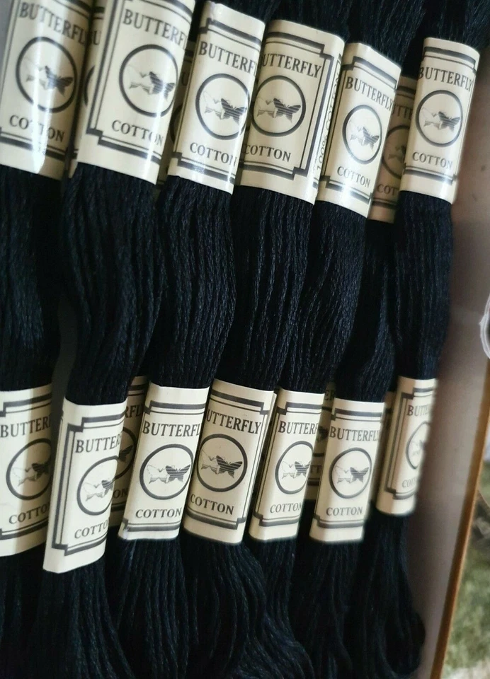 Black & White Stranded Cotton Cross Stitch Thread Skein 8m 100% cotton Threads - Image 4 of 4