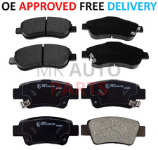 FOR HONDA CR-V 1.6 2.0 2.2 MK3 MK4 FRONT AND REAR BRAKE PADS SET 2007 TO 2019