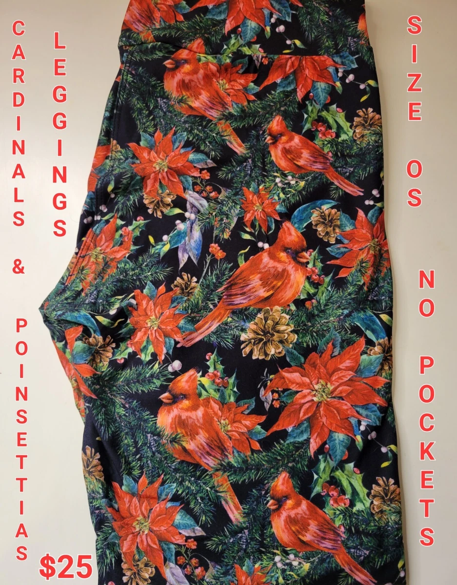 Poinsettia leggings cheap