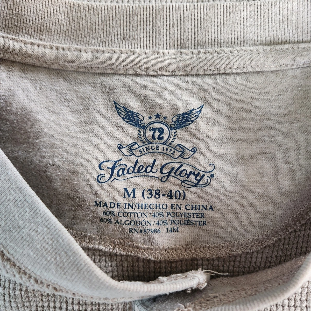 Faded glory thermal shirts cheap