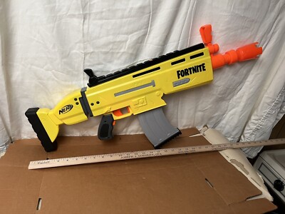 FORTNITE Nerf Gun Yellow Sniper Rifle With Scope And Magazine