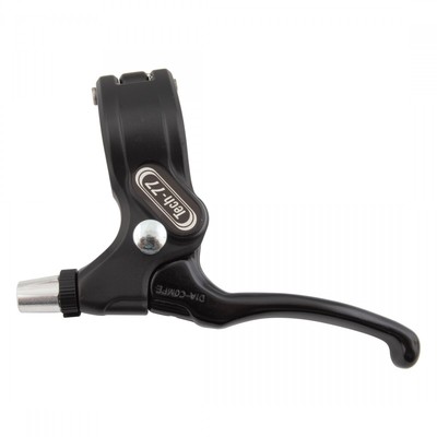 DIA COMPE BRAKE LEVER DC TECH77 LOCKING BK/BK LH ONLY