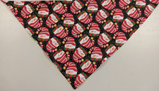 Dog Bandana/Scarf, Tie On, Christmas, Snowman, Red, Green, S, M, L