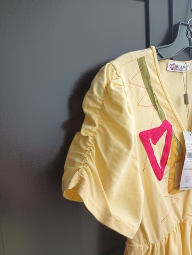 FORLA PARIS Women Yellow Casual Dress S - Picture 5 of 8