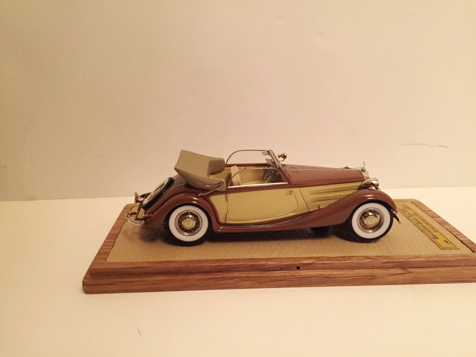 Mercedes Benz 320 Cabriolet A 1939 1/43 abierto marfil/marrón LE 50 piezas. EMC Foto 4 de 4