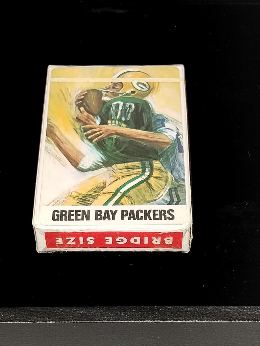 Vintage Sealed 1960's Green Bay Packers Deck of Cards Artist Dave