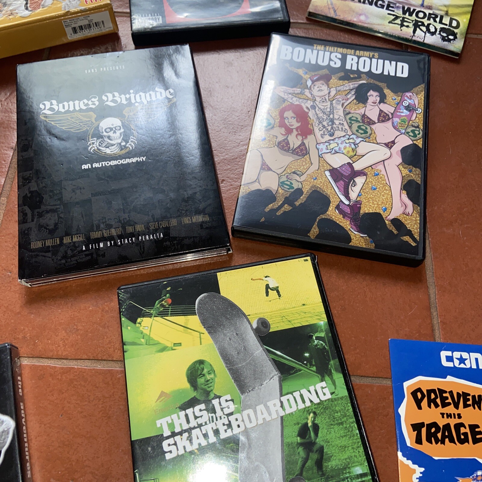 16 Skateboarding DVD Lot - Untested