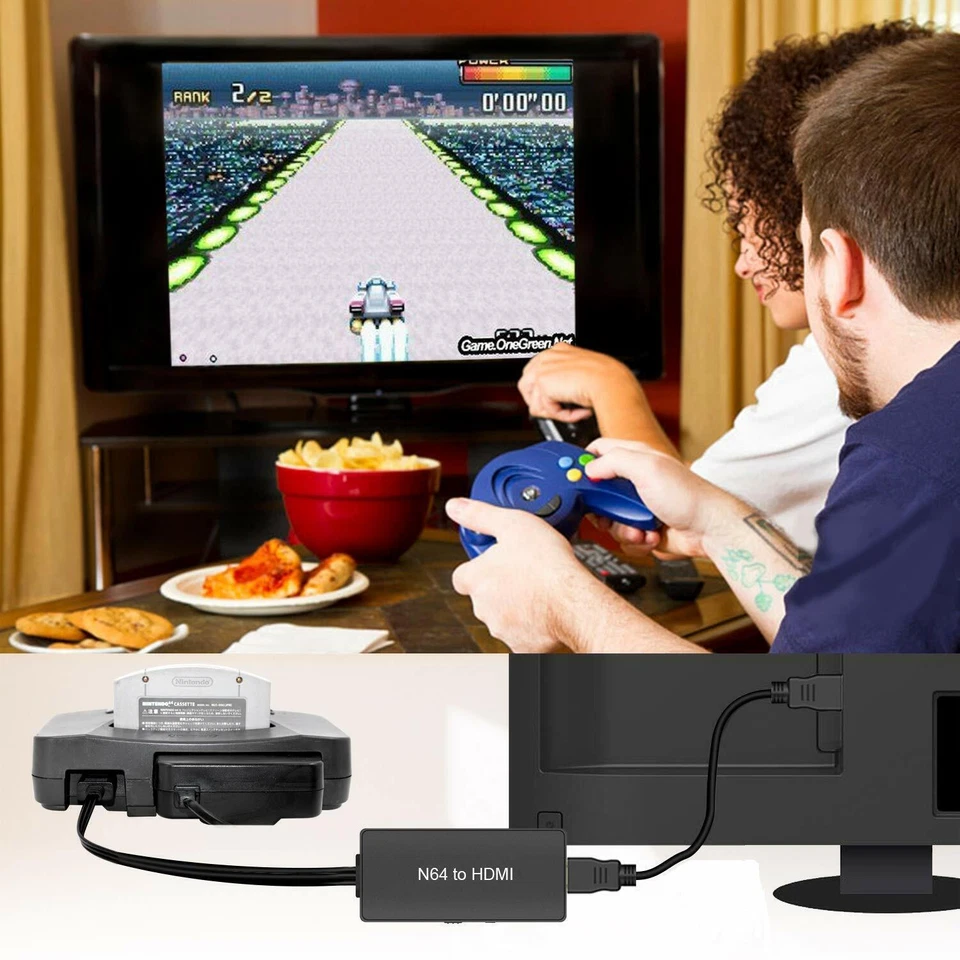 HDMI Adapter Converter w/ HD Cable for Nintendo 64/SNES/SFC/NGC Gamecube Console - Image 4 of 4