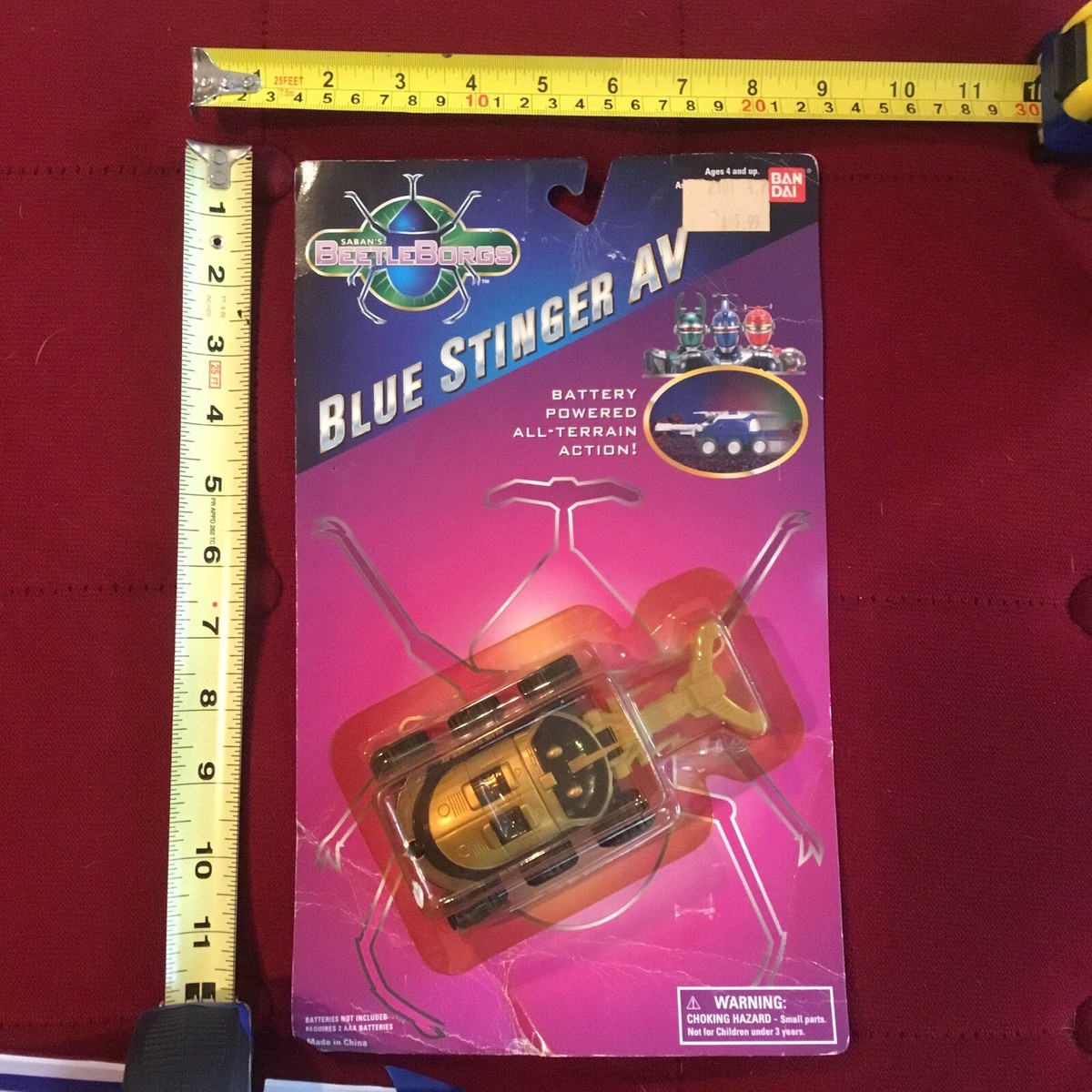 Vaisseau Beetleborgs Blue Stinger AV - Bandai 1996 - Vintage Neuf