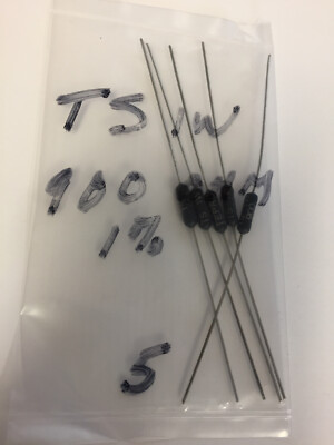 TS 1W TEPRO 900 OHM 1% PRECISION RESISTORS 5 PCS NOS