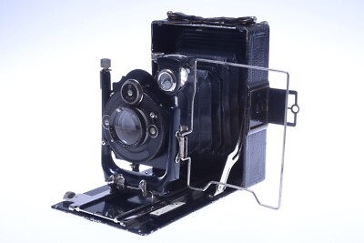 ✓ IHAGEE PATENT DUPLEX 720 METAL 9X12CM PLATE CAMERA TRIPLEX