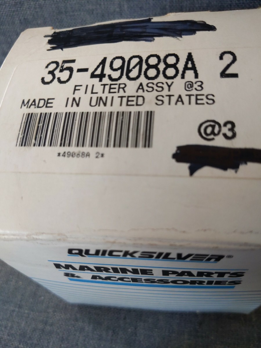 MERCURY/MERCRUISER OEM #35-49088A2 FILTERS WITH GASKETS , all 3