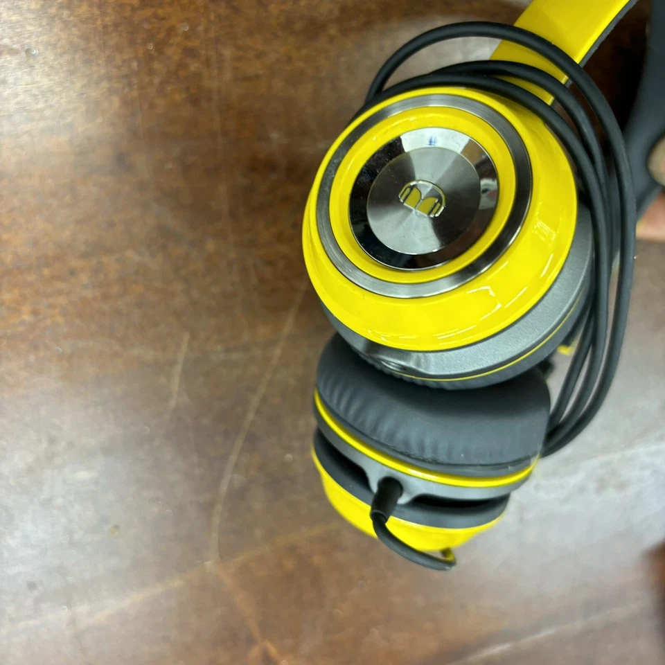 Monster N-Tune High Performance 3.5mm Wired On-Ear Headphones Yellow - Image 4 of 4