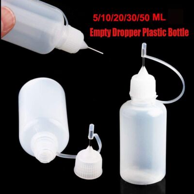 1 Stück Reise Nachfüllflasche Leer Tropfflaschen Quetschflasche Nadelspitze