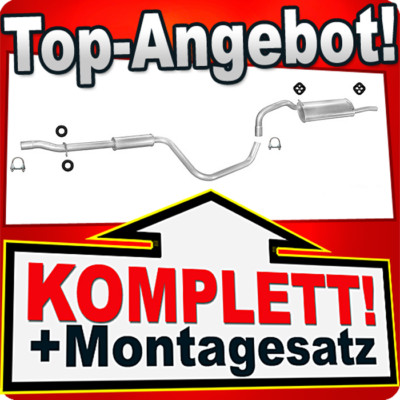 Auspuff für VOLVO 440 460 1.6 1.7 1.8 Schrägheck Stufenheck 91-97 Auspuffanlage