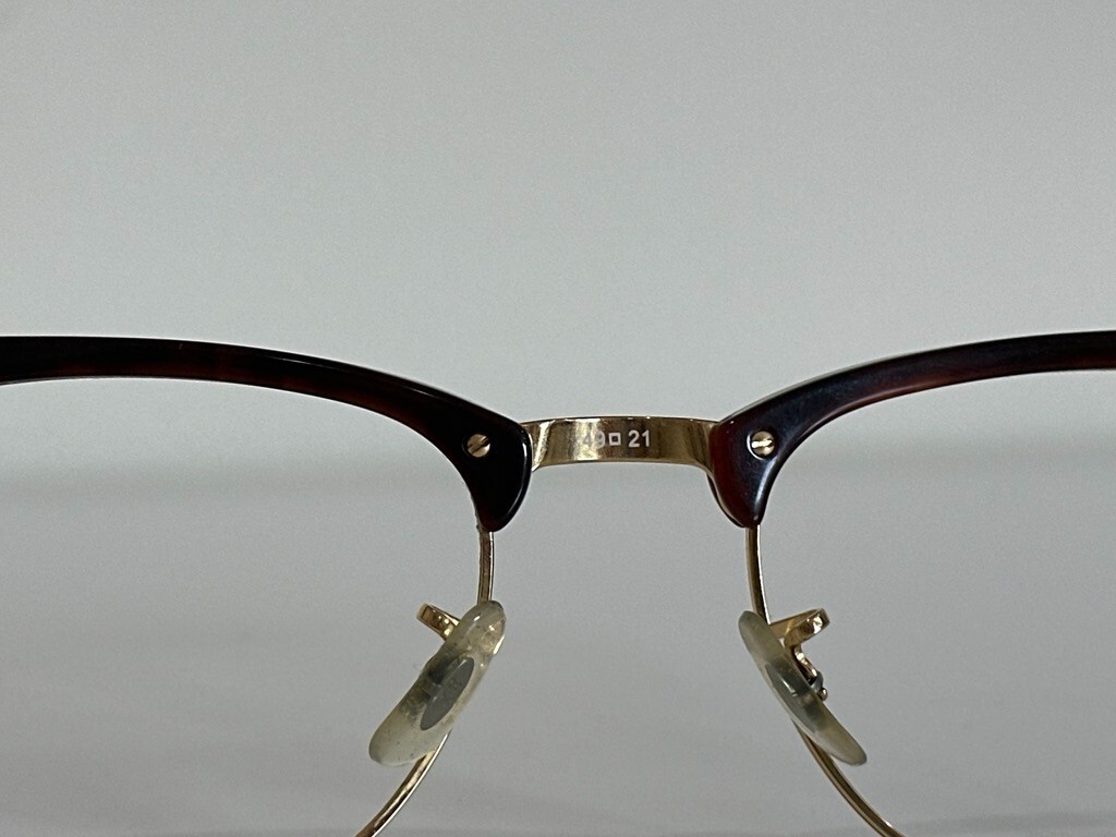 RAY-BAN RB 3016 W0366 HAVANA GOLD CLUBMASTER AUTHENTIC FRAMES SUNGLASSES 49-21 Sunglasses Ray Ban 3016 Clubmaster W0366 49 21 140 Havana  main image 4