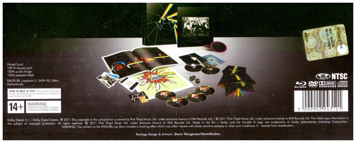 Pink Floyd Dark Side Of The Moon Magneti Frigo Set 4 Pezzi - Regalo Ufficiale Per Fan