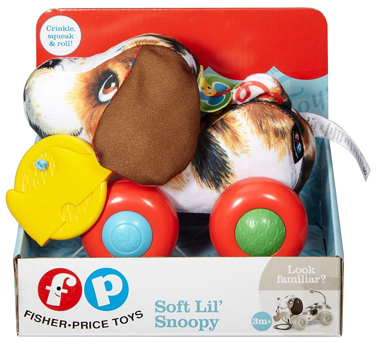 Fisher-Price Soft Lil' Snoopy (DFP23) Cute Soft Pull Along Puppy
