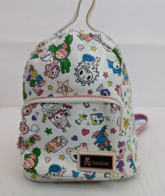 2018 RARE Tokidoki Denim Daze White Mini Backpack Vinyl Toy JAPAN Kawaii Cosplay
