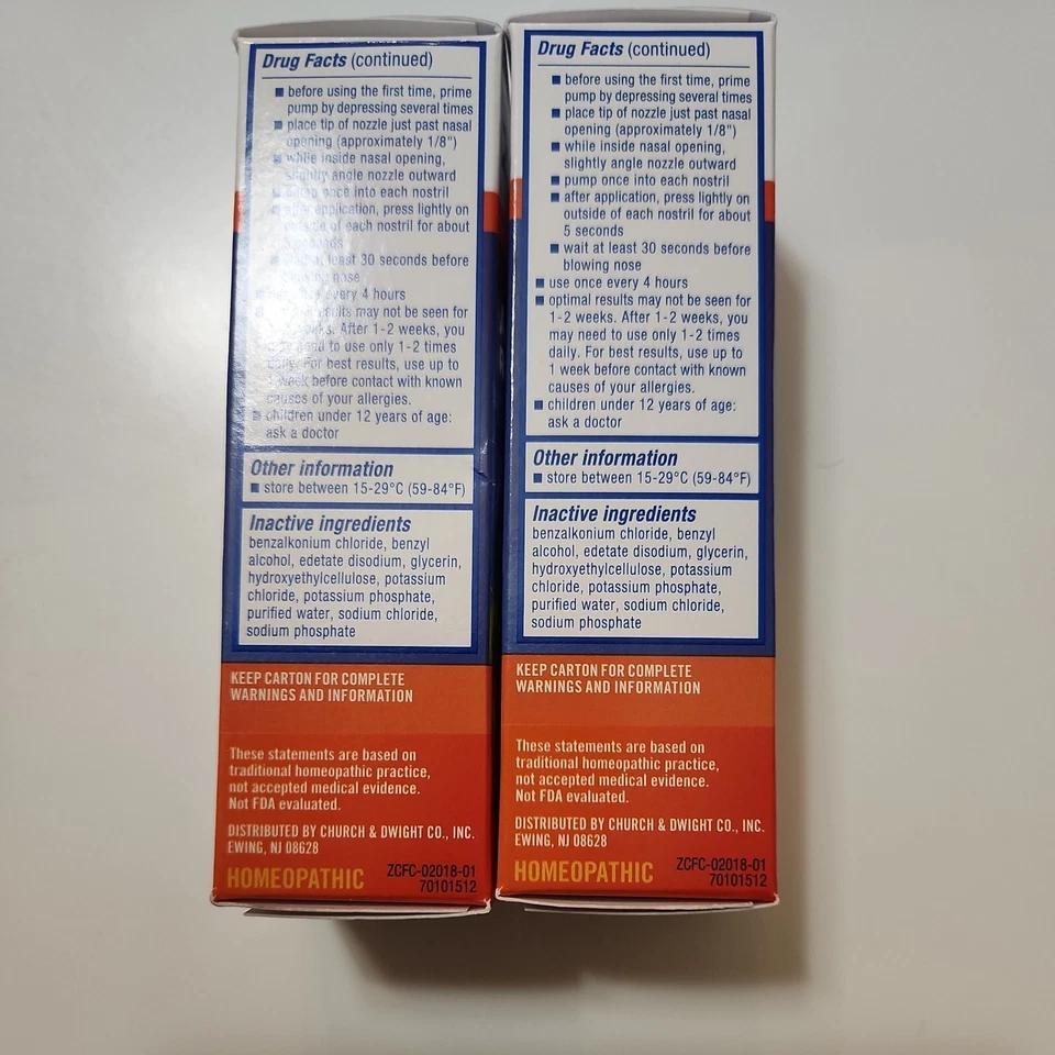 Spray nasal líquido sin goteo Zicam potente alivio de alergias 0,5 oz x2 caducidad 03/2026+ Foto 4 de 4
