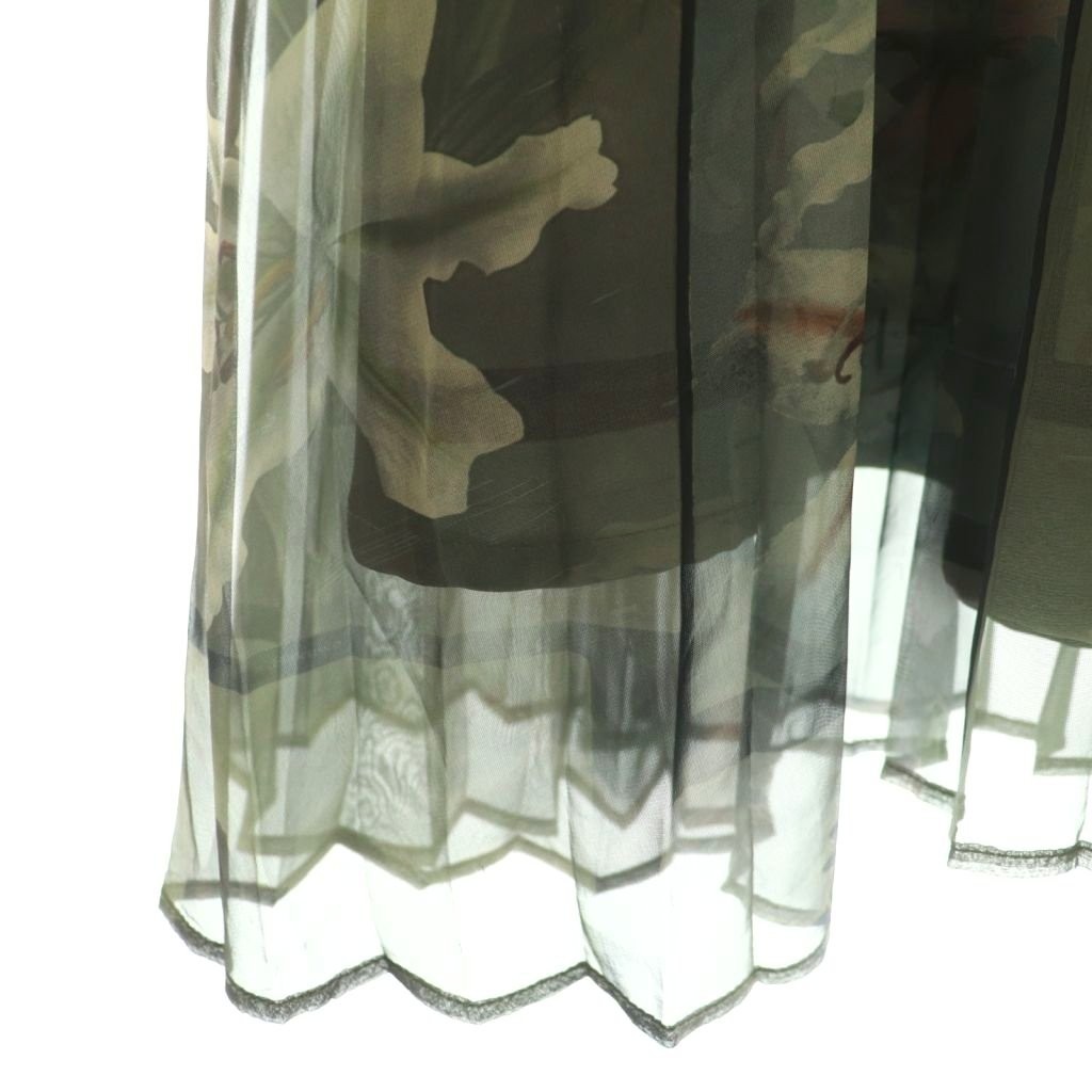 Ameri VINTAGE 24SS Flower Patchwork Pleated Skirt… - image 9