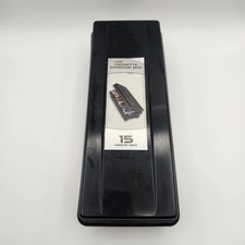 Alpha Fellowes Cassette Tape Storage Case Box 15 Count Tape Holder