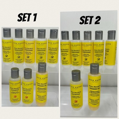 Acca Kappa Travel Size Lot Green Mandarin Shampoo Conditioner Shower Gel
