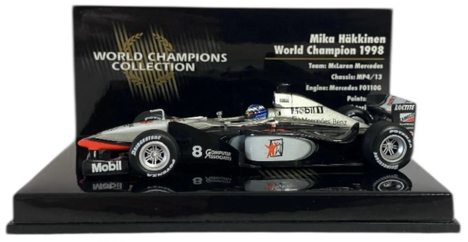 Minichamps 1/43 McLaren MP4/13 1998 World Champion Mika Hakkinen 436980008 - Bild 2 von 4