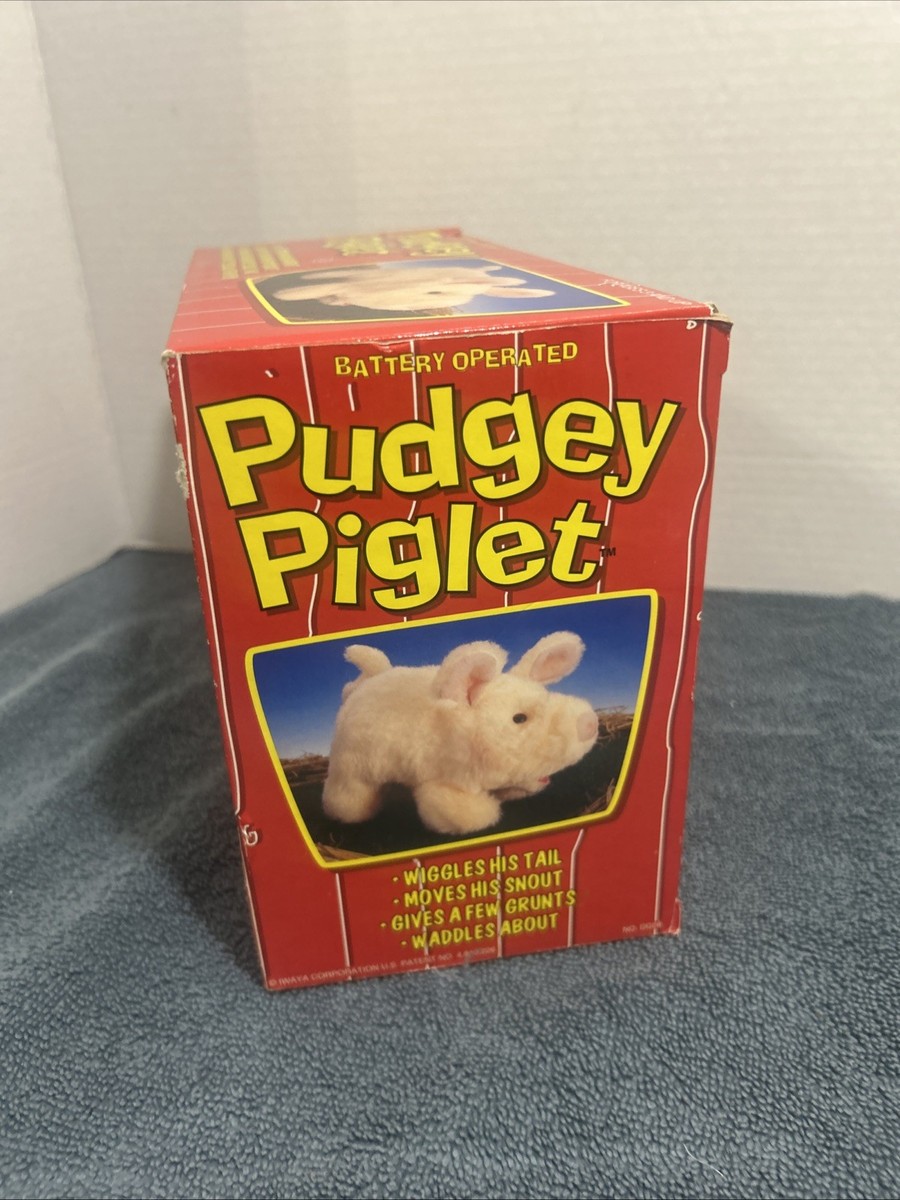 Vintage 1986 Pudgey Piglet Plush Toy In Original Box | eBay