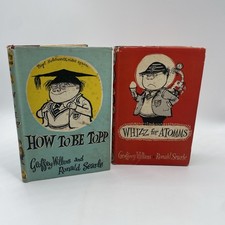  Whizz For Atomms & How to be topp x2 books Geoffrey Willans&Ronald Searle 