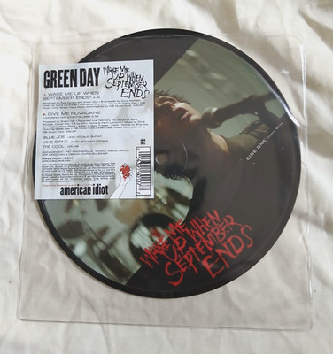 GREEN DAY Wake Me Up When September Ends UK Reprise 7'' PICTURE DISC vinyl single