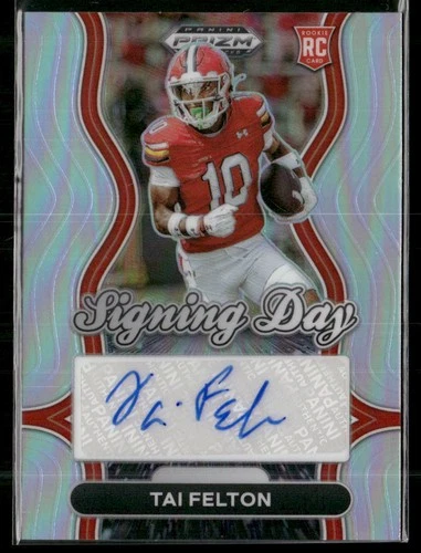 2025 Panini Prizm Draft Picks #SD-TFN Tai Felton Signing Day Silver